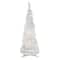 4ft. Pre-Lit White Tinsel Pop-Up Artificial Christmas Tree, Clear Lights